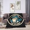 Snorlax More Sleep Please Super Warm Blanket Decorative Plush Throw Blanket Graphic Outdoor Flannel Bedspread Sofa Bed Cover