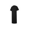 Puma Downtown Drawstring Waist Pocket Round Neck Pullover Sports Casual Short Sleeve Dress Women dress Black 531693-01