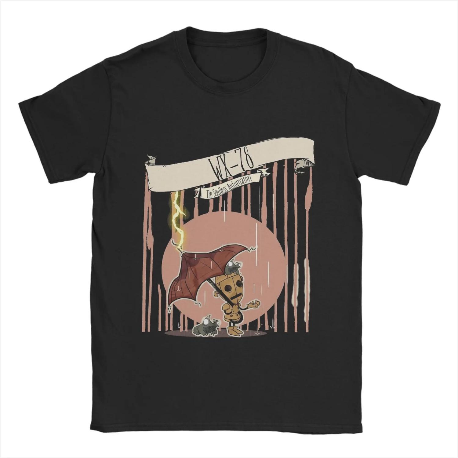 

Don t Starve Together T Shirt Summer Cotton T-Shirts For Men s Harajuku Logo Tshirt Short Sleeve Y2K Casual Clothing XXXL чёрный