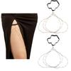 Women's Thigh Chain Trendy Multi-layer Beads Crystal Leg Chain Summer Stretch Body Jewelry For Beach Bikini