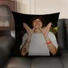 Og B-Buda Russia Rapper Cushion Cover Natural Linen Organic Fabric Double-Sided Printing Sofa Home Decor Gift Pillow Case