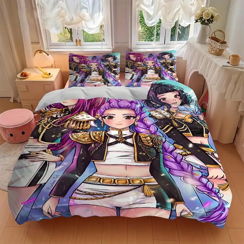 Fantasy Warrior Trio Print 3Pcs Bedding Setduvet Cover With 2 Bedropillowcase Home Birthday Gift