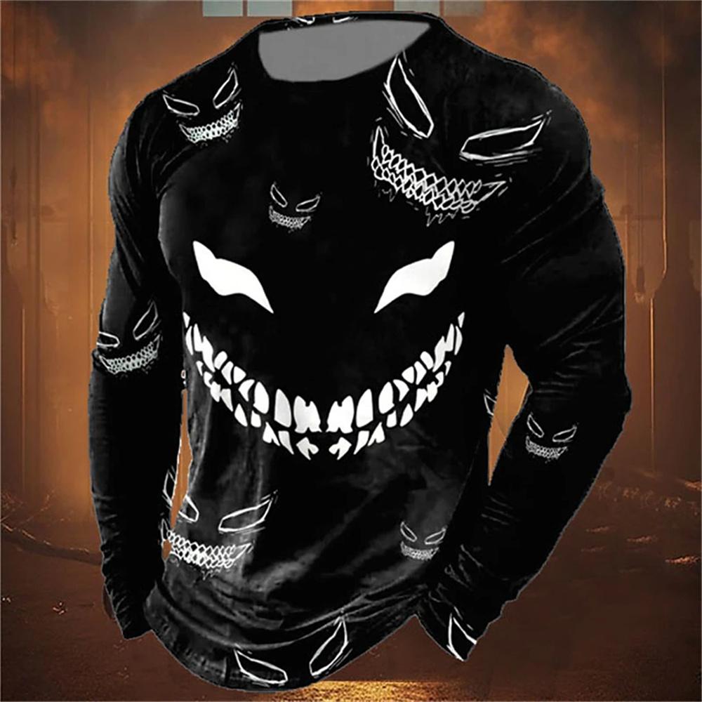 Fashion Smiley Print Men's Clothing Fashion 3D Print Smiley Graphic T-shirt Harajuku Mens T Shirt Designer T-shirts for Men Tops