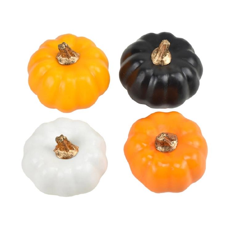 12Pcs Mini Artificial Pumpkins Fall Table Decor Fill Vases Halloween Decorations