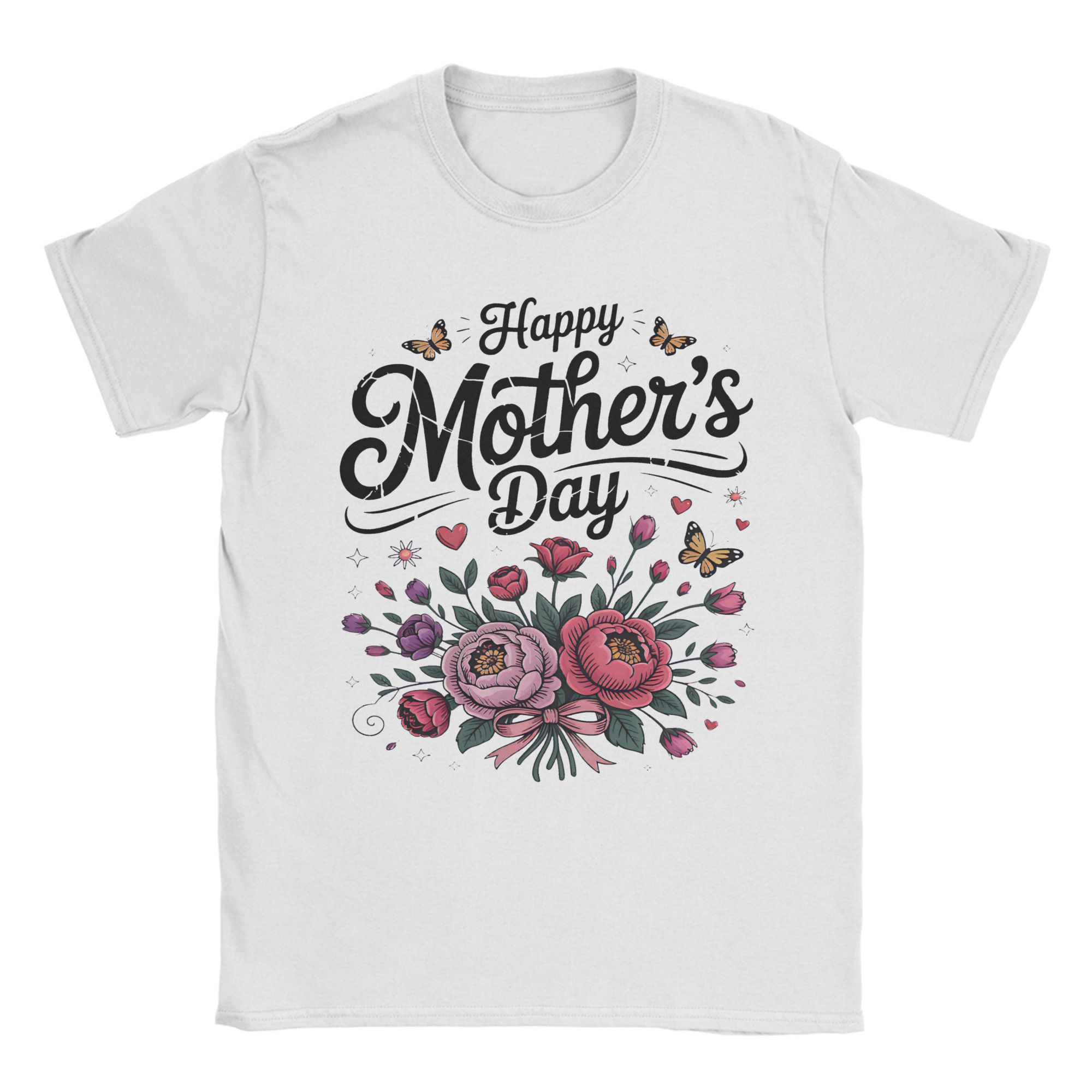 Happy Mothers Day Graphic Printing T Shirts Unisex Women 100 Cotton Tee Shirt Clothing S