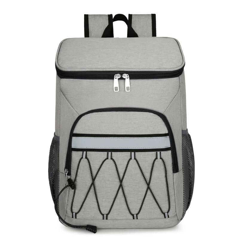 Backpack Thermal Insulation Bag Oxford Cloth Large-Capacity Outdoor Picnic Backpack, Multi-Functional Anti-Splashing Picnic Bag серый