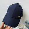 European and American hard top metal label baseball cap women's four-season models show a small face, fashionable foreign style sunscreen cap tide