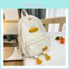 Duck Cartoon School Backpack For Kids With Breathable Nylon Material For Daily Use