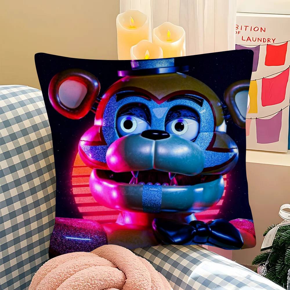 1Pc E-Fnaf Five-Nights-At-F-Freddys Pillow Case Fashion Square Pillowcase Bedroom Sofa Room Ins Decoration Leisure