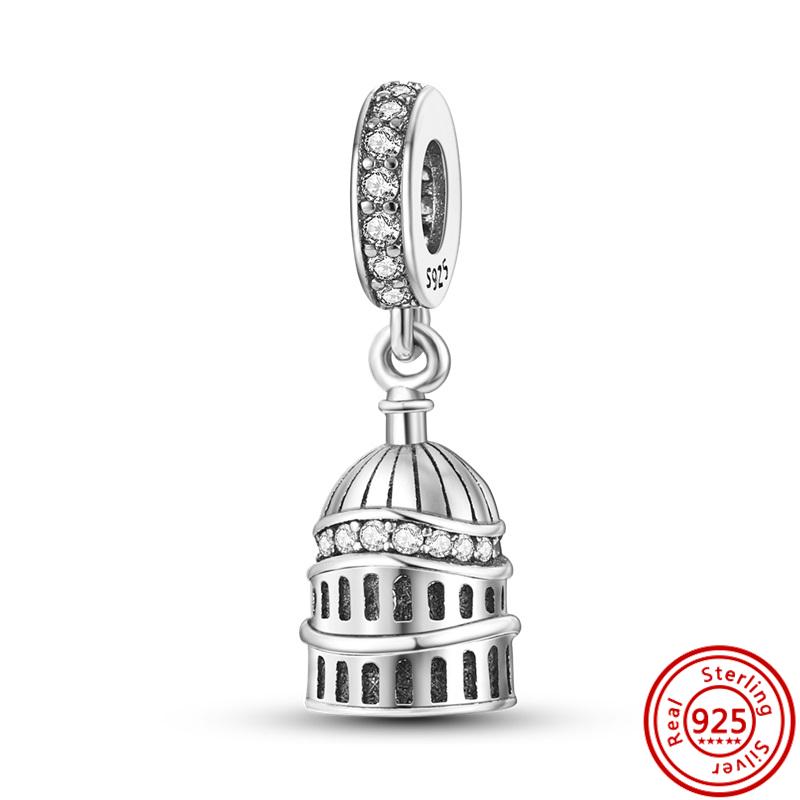 

S925 серебро клубника фрукты чашка самолет дворец любовь бусины подходят оригинальные подвески браслет DIY ювелирные аксессуары