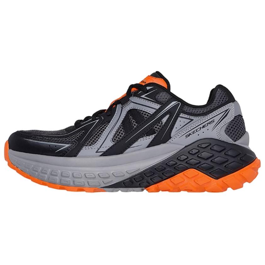 Skechers Monster Comfortable Versatile Low-Top Casual Shoes Men sneakers Black Gray 232742-BGOR 41
