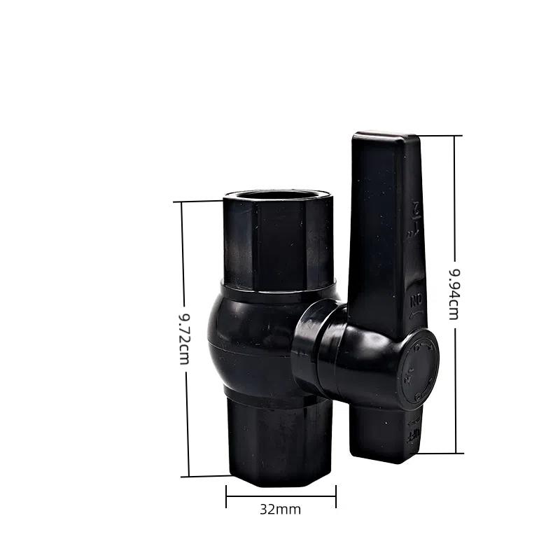 Pvc Pipe Ball Valve 20/25/32/40/50Mm Garden Irrigation Agriculture Water Supply Aquarium Water Pipe Connector Fittings