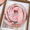 Luxury Silk Scarf Magnetic Buckle Headscarf Fashion Headscarves  Spring