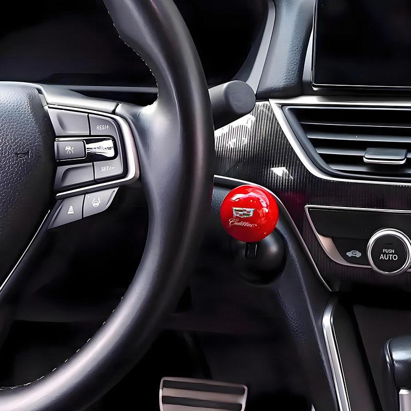 Car One Touch Start Button Protective Cover Creative Game Pull Lever Start Stop For Cadillac Escalade Tiburon Deville Seville XTS CTS DTS SRX Metal