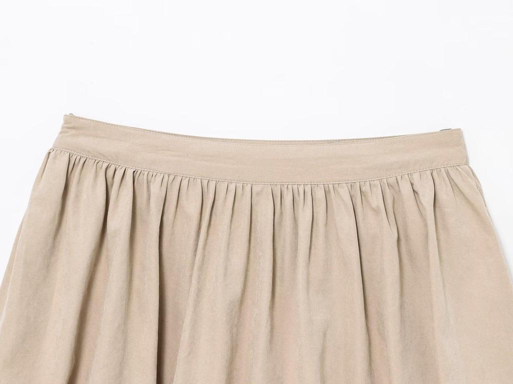 European & American Women's 2025 Early Spring Pleated Balloon Mini Skirt