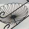 2 Tier Fruit Basket Bowl Metal Wire Holder, Party Minimalist Space Saving Wrought Iron