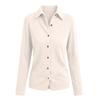 Women's Casual Knit Collar Shirt for Everyday Wear