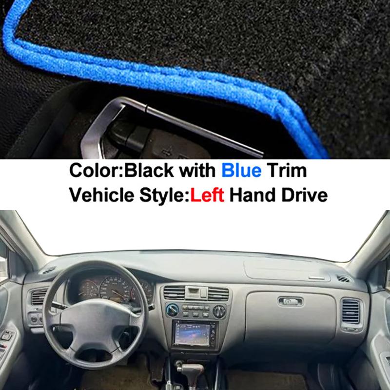 Car Auto Inner Dashboard Cover For Honda Accord 1997 - 2002 LHD RHD Dashmat Carpet Cape Sun Shade Pad Rug Anti-UV 2001 2000 1999