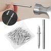 Double-Headed Skirting Nails Upgraded Thread Seamless Nails for Skirting Boards, Invisible No Trace Safety Screws