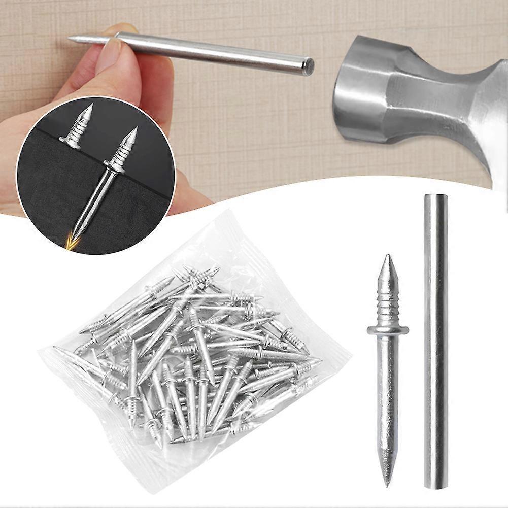 Double-Headed Skirting Nails Upgraded Thread Seamless Nails for Skirting Boards, Invisible No Trace Safety Screws