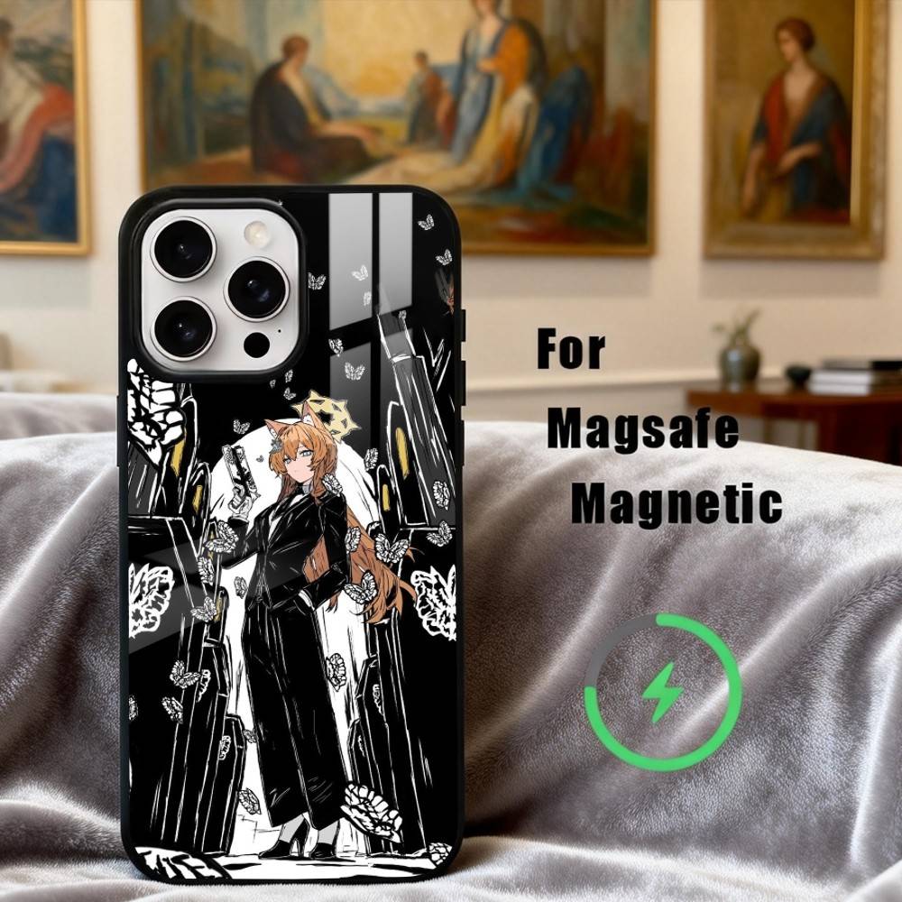 Limbus C-Company Quixote Butterfly Phone Case For iPhone17,16,15,14,13,12,11 Plus,Pro Max Magnetic For Magsafe Wireless Charging