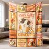 2026 Neue Flanelldecke mit Meerschweinchen-Design - Weiche und bequeme Überwurfdecke, Tolles Geschenk für geliebte Menschen, Geeignet für Bett, Sofa oder Klimaanlage