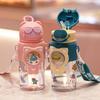Water bottle New Internet celebrity plastic cup Children's cartoon high value straw cup Baby learning drinking cup Drop-resistant and leak-proof water