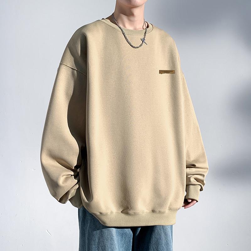 Tröja Herr Vår och Höst Herr Sport Casual Långärmad Pullover Lös Rundhalsjacka Par Tröja Herr