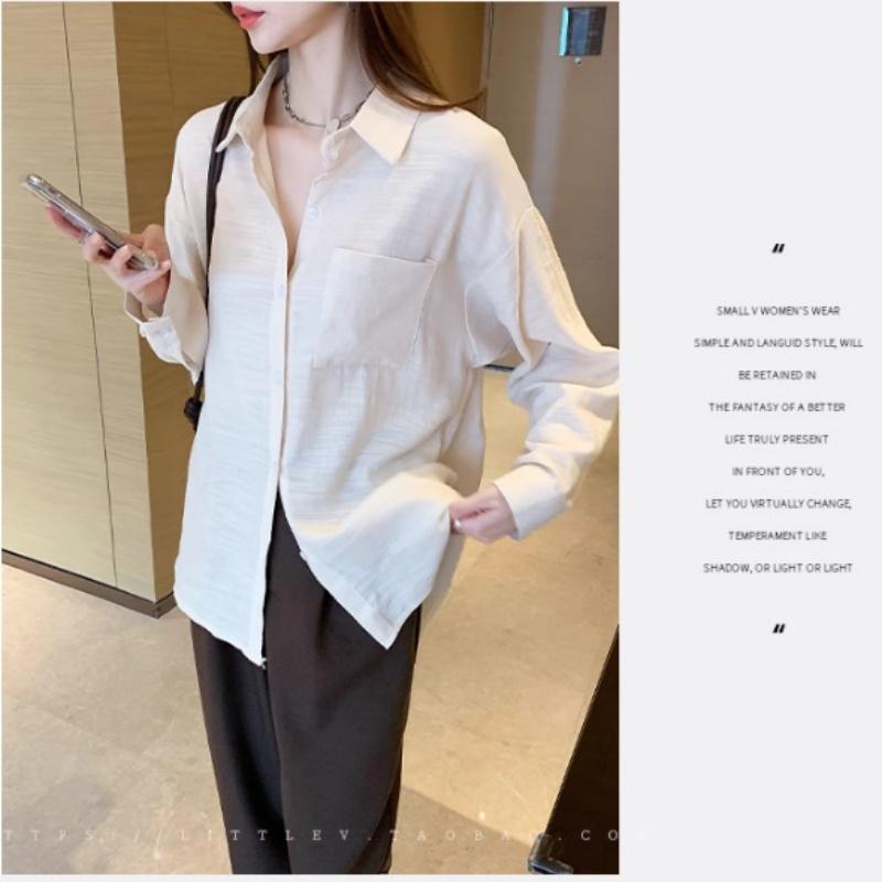 Japanese Retro Shirt for Women In Autumn and Spring Versatile Loose Fit Slimming and Fashionable Layering Style Top