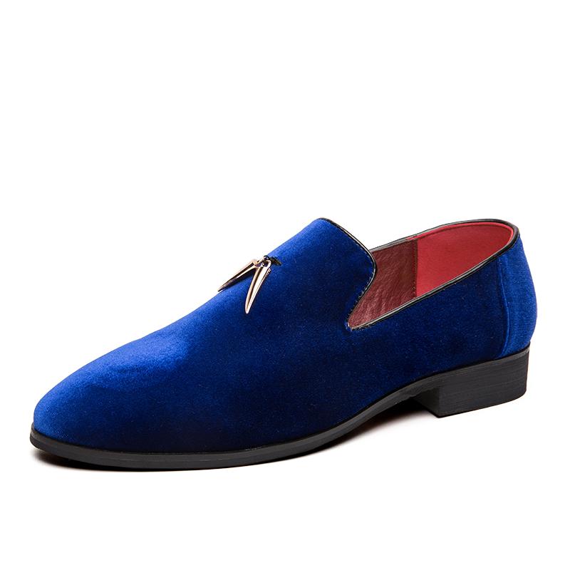 Scarpe da Uomo Mocassini Fatti a Mano per Feste e Matrimoni Scarpe da Uomo in Velluto con Foglie e Fibbia Dorata Scarpe Eleganti da Uomo Ballerine da Uomo Zapatos Hombre