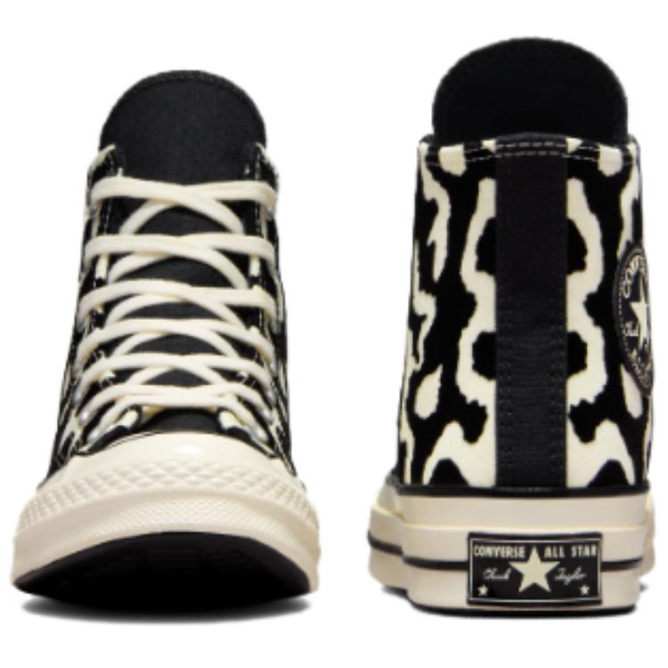 Converse Chuck 70 High Leopard Remix Unisex Black Egret A12350C