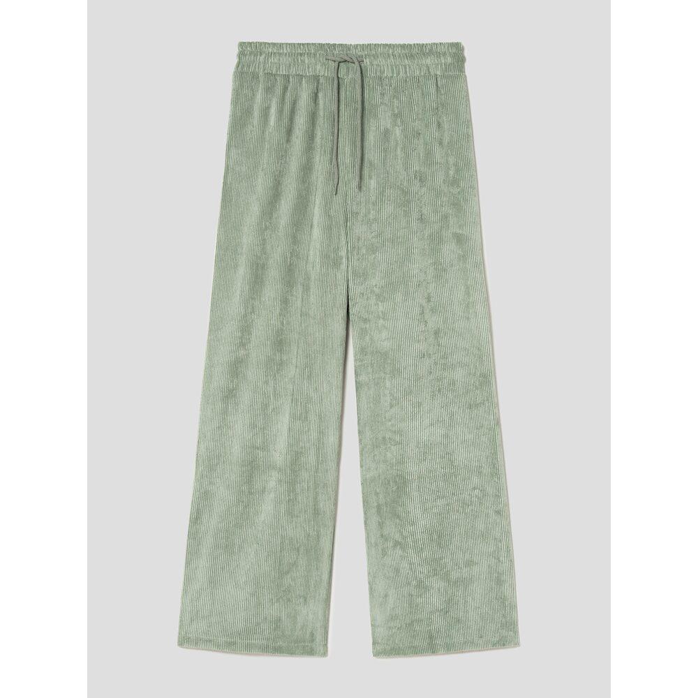 8SECONDS Fine Ribbed Wide Pants Khaki