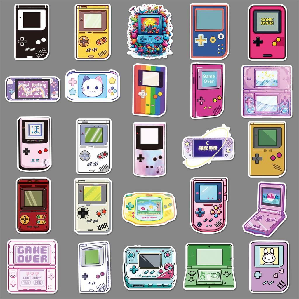 50 Cartoon Game Console Graffiti Stickers Personalized Creative Decorative Water Cup Suitcase Mobile Phone Stickers