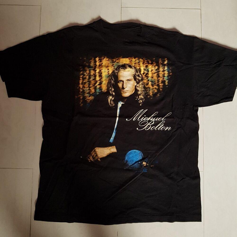 New Michael Bolton World Tour  90s Cotton Unisex All Size  1CM1576 Unisex T-Shirt L