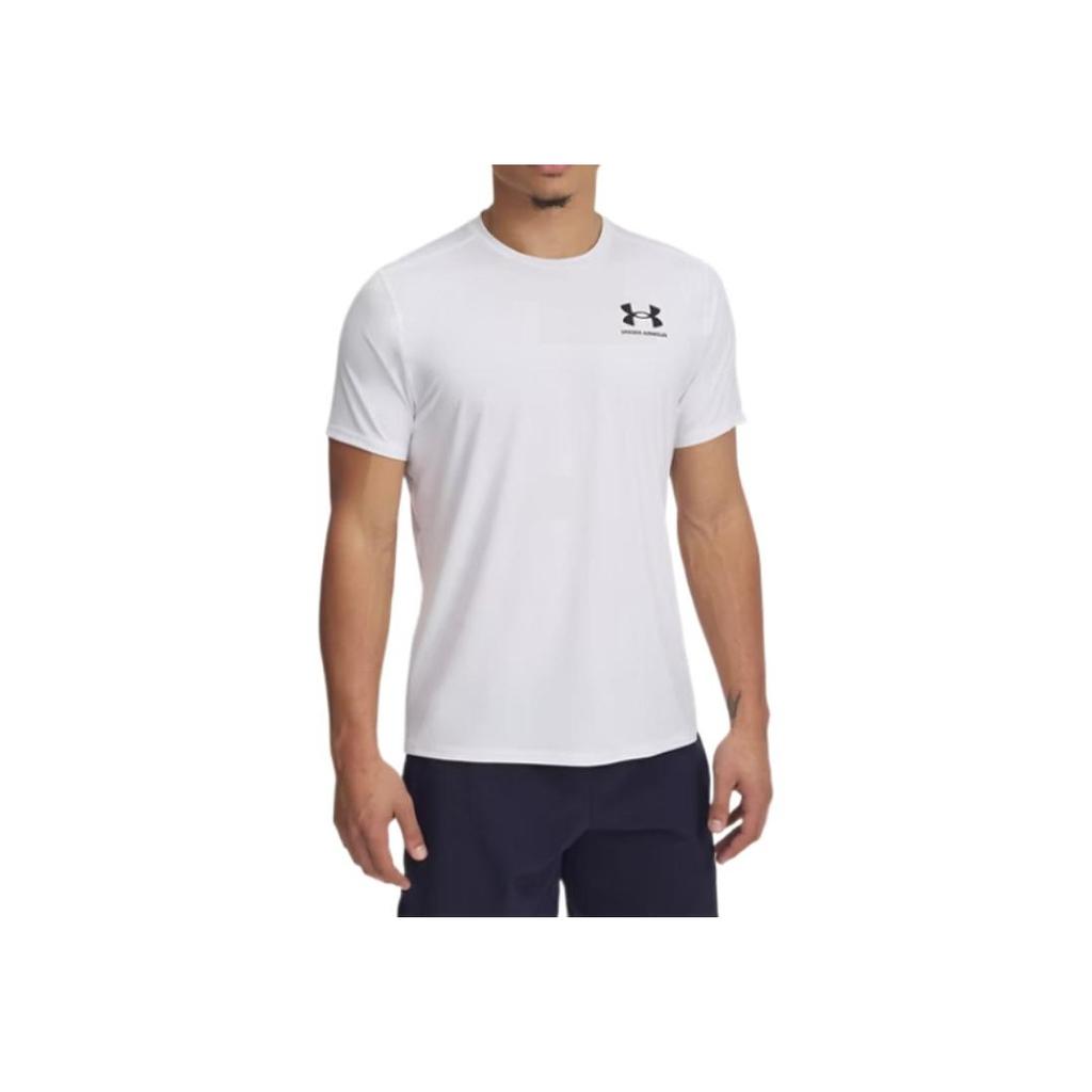 Under Armour HeatGear Fitted Comfortable Stylish Versatile Short Sleeve T-Shirt Men Tops White 6000939-100
