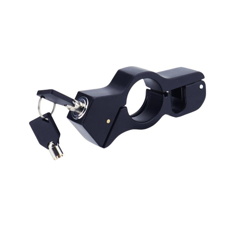 Universal Aluminum Alloy Motorcycle/Bicycle Handlebar Lock - Heavy Duty Anti-Theft for ATV/Dirt/Street Bikes, Tool-Free Install