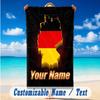 Beach Towel Custom Name Text, Quick Dry Large Towel For Beach HomeGermany National Football Team