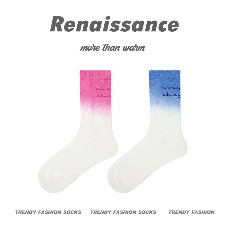 Renaissance Cartoon Funny Socks - Unisex Cotton Mid-Calf for Spring, Summer, Autumn