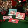 5pcs Christmas Greeting Card Kids Mini Christmas Blessing  Cards Envelope New Year Postcard Gifts Card Xmas Party Supplies