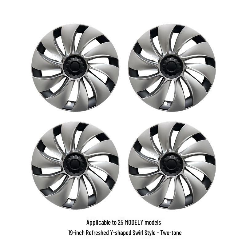 Tesla Model Y 19-Inch Cyclone Style Hub Cap - Wheel Modification Accessory