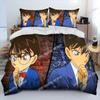 Anime Detective Conan Cartoon Bedding Set Single Twin Double Queen King Cal King Size Bed Linen Set