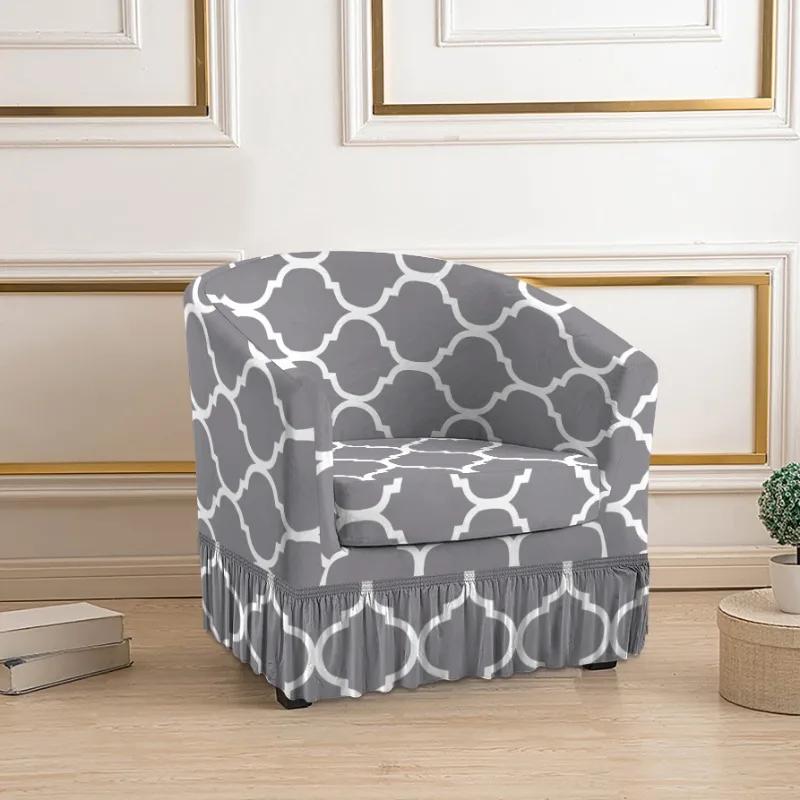 

Spandex Club Armchair Cover Split Tub Sofa Skirt Cover Bar Sofa Slipcovers for Living Room Couch Cover with Seat Cushion Covers