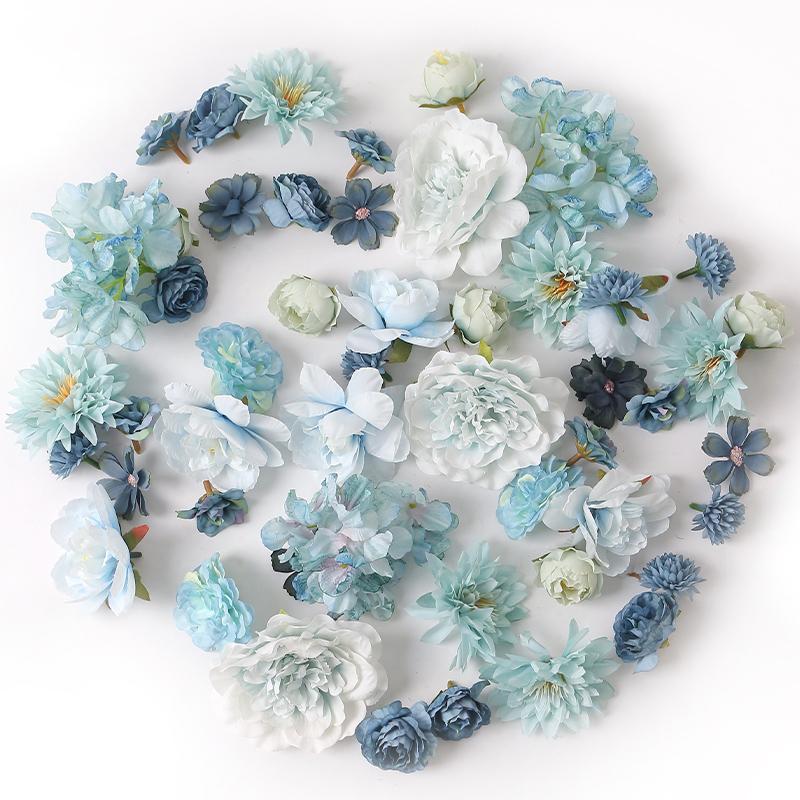 4CM Seidenrose Künstliche Blütenköpfe für Bastelkränze Hochzeitsfeier Dekoration DIY Tisch Heimzimmer Dekoration Kunstblumen