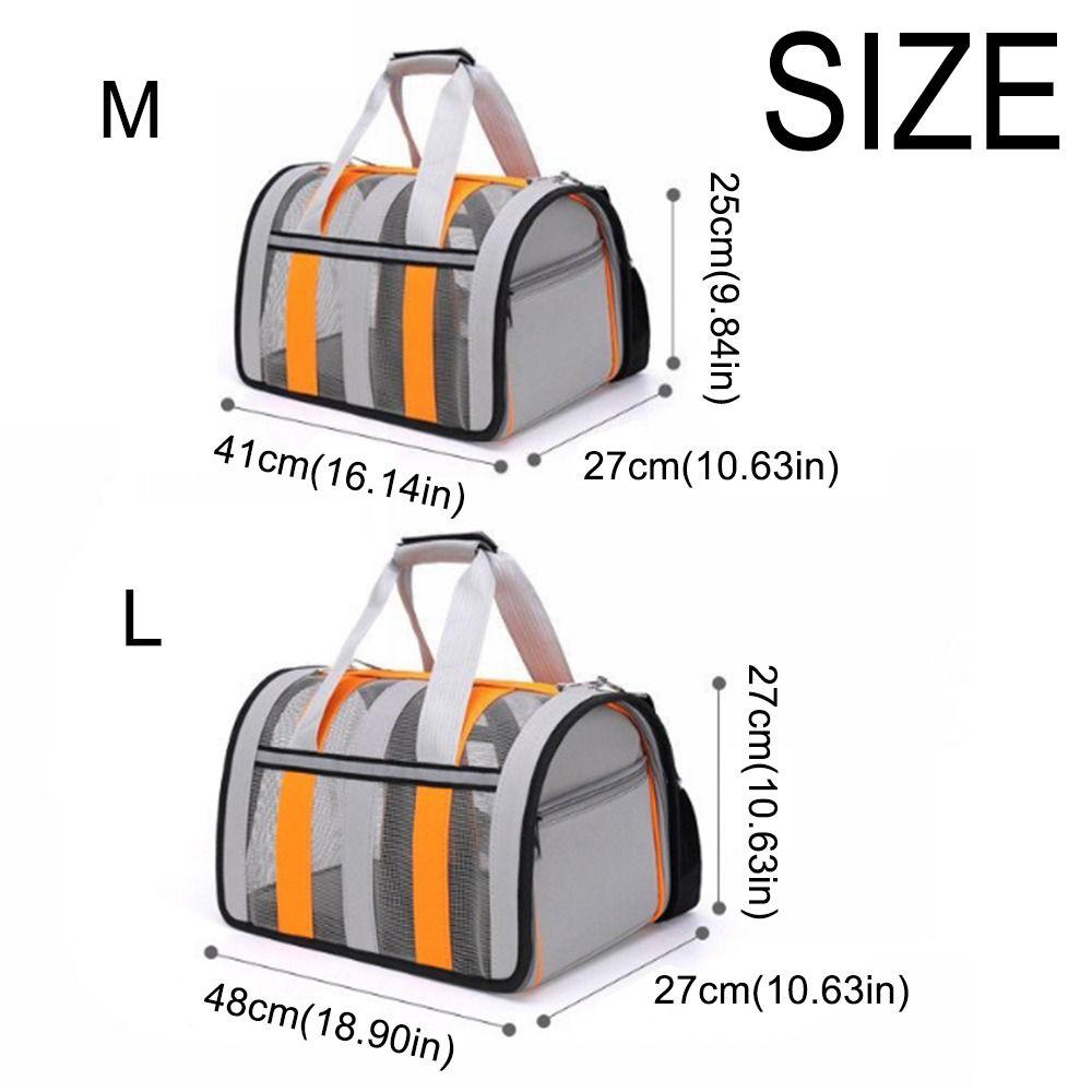 Comfortable Cats Dog Carrier Foldable Pet Travel Bag Outdoor Cat Carrier Bag  Pet Accessories