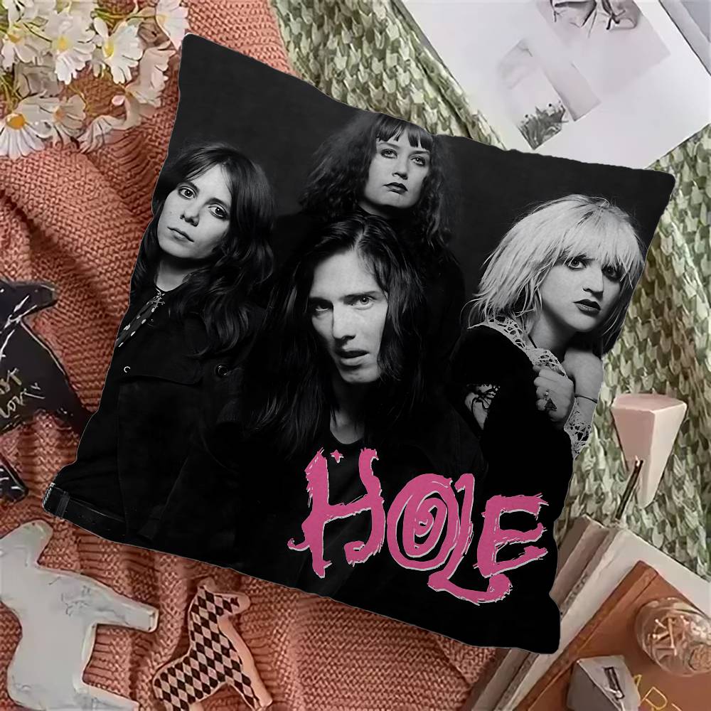 Rock Band Hole Cushion Cover Decorative Pillow Sofa Home Decor case pillow cases