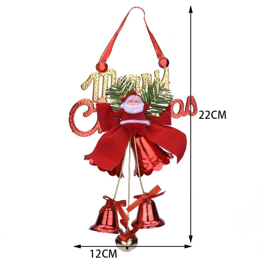 

1 шт. Рождественский бант двойной колокольчик орнамент Рождественская елка дверь подвесное украшение кулон adornos de navidad рождественские украшения