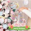 12Pcs Macaron Color Hanging Balls for Christmas Tree 6cm Christmas Spheres Pendant  Office
