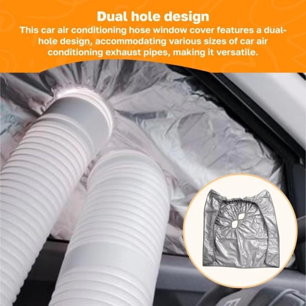 Heat Insulation Truck Portable Air Window Seal Cloth Rainproof Shading Cover Sedan Cabin
