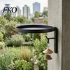 Bird Waterer for Yard Wall Mounted Bath, Outdoor Bath Tray with Feeder Hook, Metal Durable Garden Fence Not Included Hanging