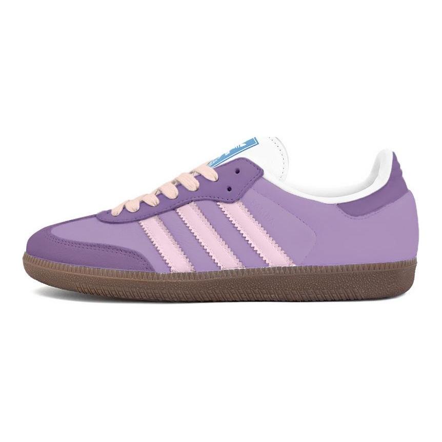 Adidas Originals SAMBA OG Low top Skateboard Shoes Unisex Purple B75806(Team354-)